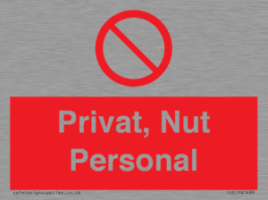 (DE)PA1489: Privat, Nut Personal