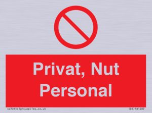 (DE)PA1489: Privat, Nut Personal