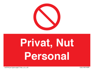 (DE)PA1489: Privat, Nut Personal