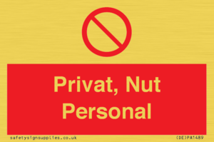 (DE)PA1489: Privat, Nut Personal