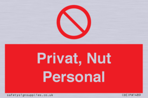 (DE)PA1489: Privat, Nut Personal