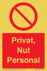 (DE)PA1489: Privat, Nut Personal