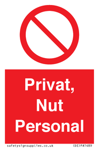 (DE)PA1489: Privat, Nut Personal
