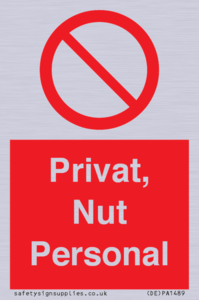 (DE)PA1489: Privat, Nut Personal