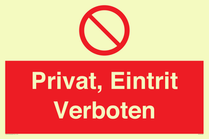 (DE)PA1490: Privat, Eintrit Verboten