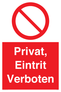 (DE)PA1490: Privat, Eintrit Verboten
