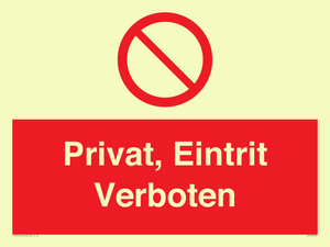 (DE)PA1490: Privat, Eintrit Verboten