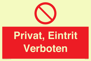 (DE)PA1490: Privat, Eintrit Verboten