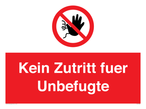 (DE)PA30: Kein Zutritt fuer Unbefugte