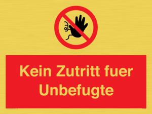 (DE)PA30: Kein Zutritt fuer Unbefugte
