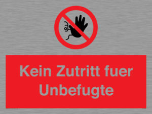 (DE)PA30: Kein Zutritt fuer Unbefugte