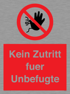 (DE)PA30: Kein Zutritt fuer Unbefugte