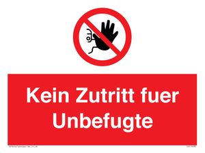 (DE)PA30: Kein Zutritt fuer Unbefugte