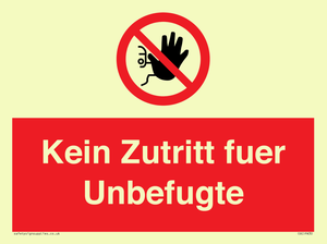 (DE)PA30: Kein Zutritt fuer Unbefugte