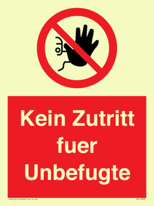 (DE)PA30: Kein Zutritt fuer Unbefugte