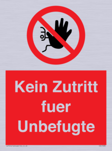 (DE)PA30: Kein Zutritt fuer Unbefugte