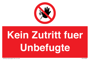 (DE)PA30: Kein Zutritt fuer Unbefugte