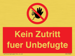 (DE)PA30: Kein Zutritt fuer Unbefugte