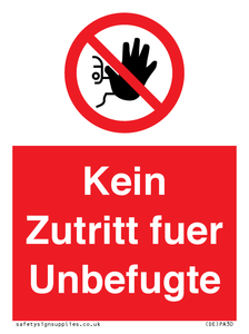 (DE)PA30: Kein Zutritt fuer Unbefugte