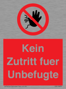 (DE)PA30: Kein Zutritt fuer Unbefugte