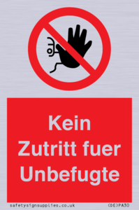 (DE)PA30: Kein Zutritt fuer Unbefugte