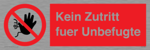 (DE)PA30: Kein Zutritt fuer Unbefugte