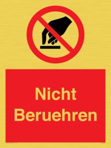 (DE)PA644: Nicht Beruehren