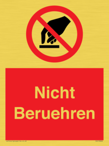 (DE)PA644: Nicht Beruehren