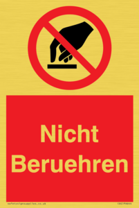 (DE)PA644: Nicht Beruehren