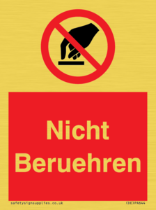(DE)PA644: Nicht Beruehren