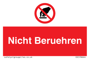(DE)PA644: Nicht Beruehren