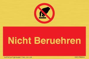 (DE)PA644: Nicht Beruehren
