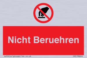 (DE)PA644: Nicht Beruehren