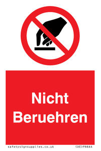 (DE)PA644: Nicht Beruehren