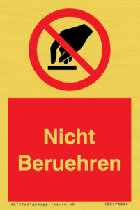 (DE)PA644: Nicht Beruehren