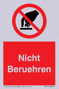 (DE)PA644: Nicht Beruehren