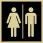 DV1025: male & female toilet symbols - toilet door sign