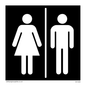 DV1025: male & female toilet symbols - toilet door sign