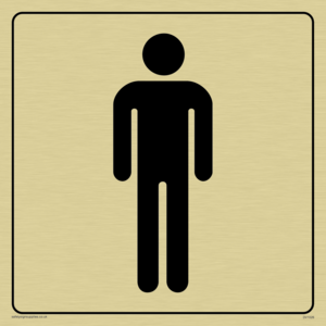 DV1026: male toilet symbol - toilet door sign