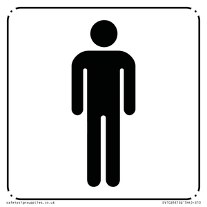 DV1026: male toilet symbol - toilet door sign
