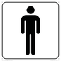 DV1026: male toilet symbol - toilet door sign