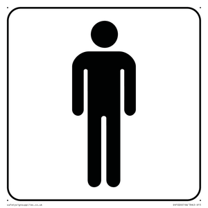 DV1026: male toilet symbol - toilet door sign