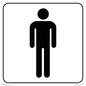 DV1026: male toilet symbol - toilet door sign
