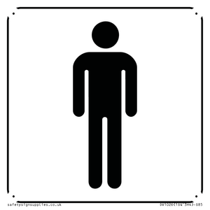 DV1026: male toilet symbol - toilet door sign