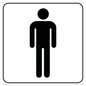 DV1026: male toilet symbol - toilet door sign