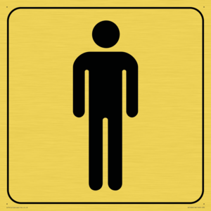 DV1026: male toilet symbol - toilet door sign