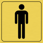 DV1026: male toilet symbol - toilet door sign