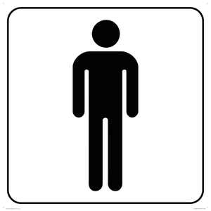 DV1026: male toilet symbol - toilet door sign
