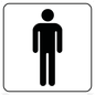 DV1026: male toilet symbol - toilet door sign