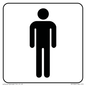 DV1026: male toilet symbol - toilet door sign
